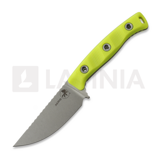 Faca Microtech Akris Stonewashed, High Visibility G10, kydex sheath 95-10HV-5