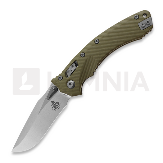 Microtech Amphibian 30th Anniversary Fluted G10 Green kääntöveitsi 137RL-10FLGTOD30