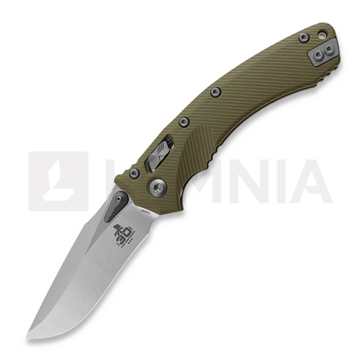 Couteau pliant Microtech Amphibian 30th Anniversary Fluted G10 Green 137RL-10FLGTOD30