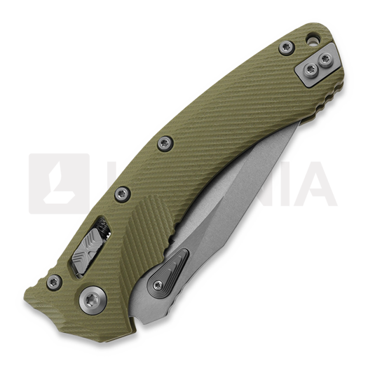 Microtech Amphibian 30th Anniversary Fluted G10 Green sulankstomas peilis 137RL-10FLGTOD30