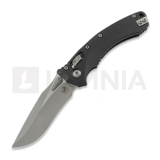 Microtech Amphibian Apocalyptic finish sulankstomas peilis, Fluted G10 Black 137RL-10APFLGTBK