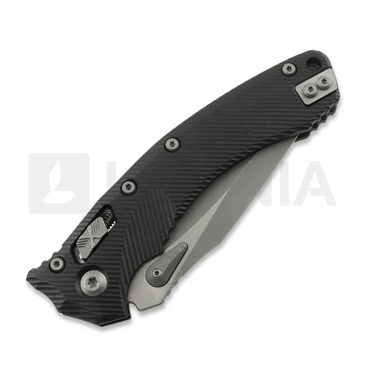 Microtech Amphibian Apocalyptic finish kääntöveitsi, Fluted G10 Black 137RL-10APFLGTBK