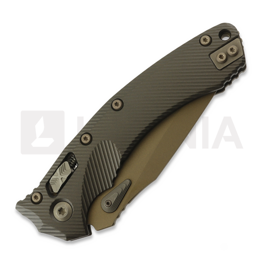 Saliekams nazis Microtech Amphibian, Fluted Dark Burnt Bronzed Apocalyptic 137RL-1FLDB-X19Z23