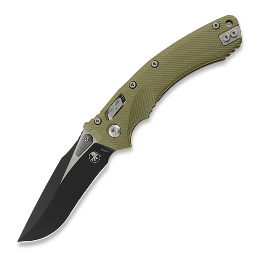 Microtech Amphibian, Fluted G10 OD Green 137RL-1FLGTOD