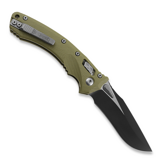 Microtech Amphibian, Fluted G10 OD Green 137RL-1FLGTOD