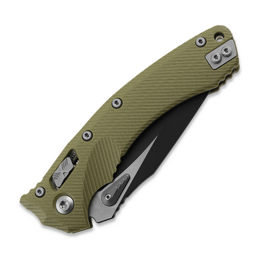 Microtech Amphibian, Fluted G10 OD Green 137RL-1FLGTOD