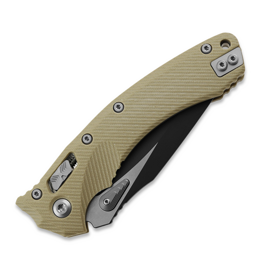 Microtech Amphibian, Fluted G10 Tan 137RL-1FLGTTA