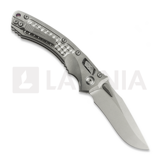 Microtech Amphibian Ram-Lok kääntöveitsi, Frag Titanium, stonewashed 137RL-10FRMS3