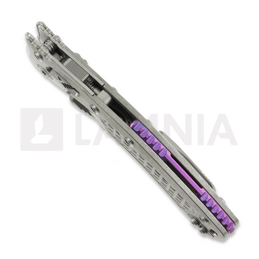 Microtech Amphibian Ram-Lok k&auml;&auml;nt&ouml;veitsi, Frag Titanium, stonewashed 137RL-10FRMS3