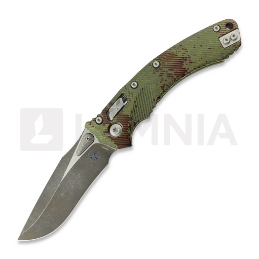 Складной нож Microtech Amphibian Ram-Lok, Outbreak Fluted 137RL-1FLOBS