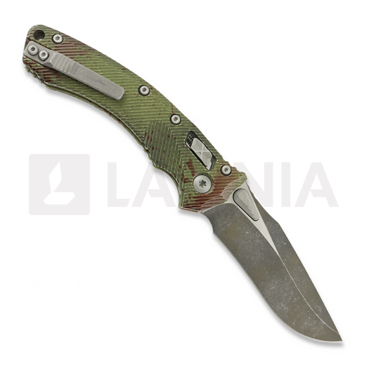 Microtech Amphibian Ram-Lok 折り畳みナイフ, Outbreak Fluted 137RL-1FLOBS