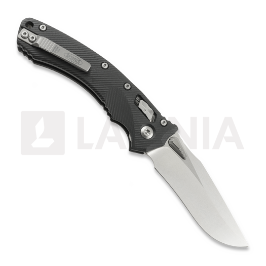Πτυσσόμενο μαχαίρι Microtech Amphibian Stonewash, Fluted G10 Black 137RL-10FLGTBK