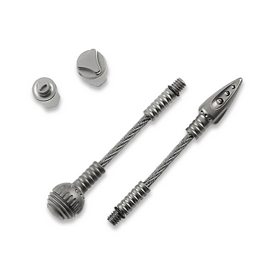 Zavírací nůž Microtech Anax S/E Bead Blast, Blue Ti Pivot 190C-7CFITI