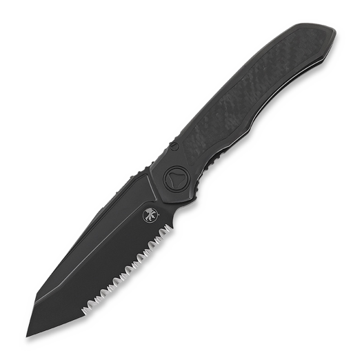 Microtech Anax T/E DLC folding knife, full serrated 191C-3DLCTCFITI