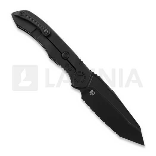 Microtech Anax T/E DLC folding knife, full serrated 191C-3DLCTCFITI