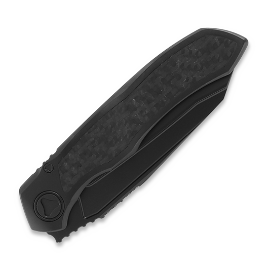 Zav&iacute;rac&iacute; nůž Microtech Anax T/E DLC, full serrated 191C-3DLCTCFITI