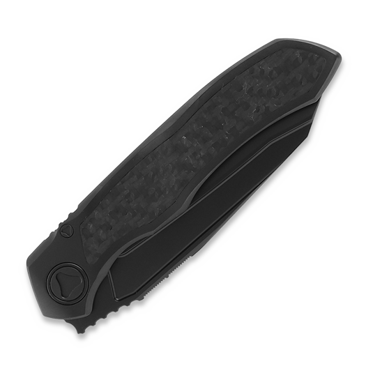 Microtech Anax T/E DLC folding knife, full serrated 191C-3DLCTCFITI