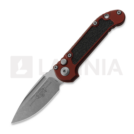Microtech Auto LUDT Gen III Clip Point Merlot Apocalyptic folding knife 1135-10APMR