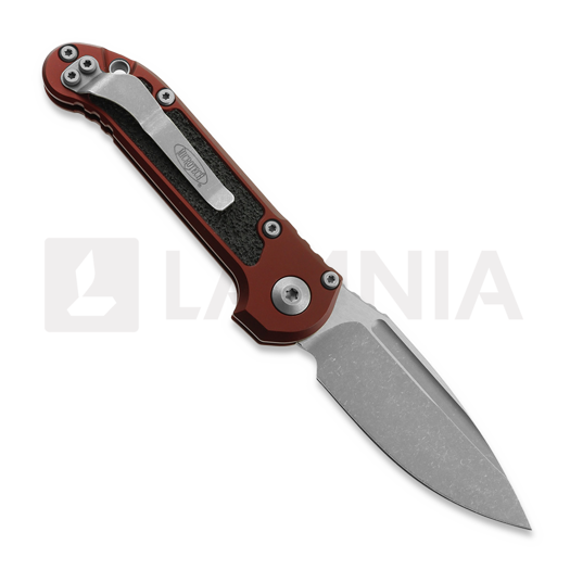 Microtech Auto LUDT Gen III Clip Point Merlot Apocalyptic folding knife 1135-10APMR