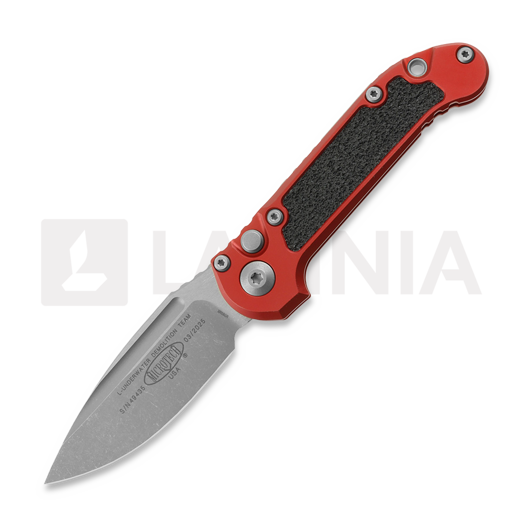 Microtech Auto LUDT Gen III Clip Point Red Apocalyptic sulankstomas peilis 1135-10APRD