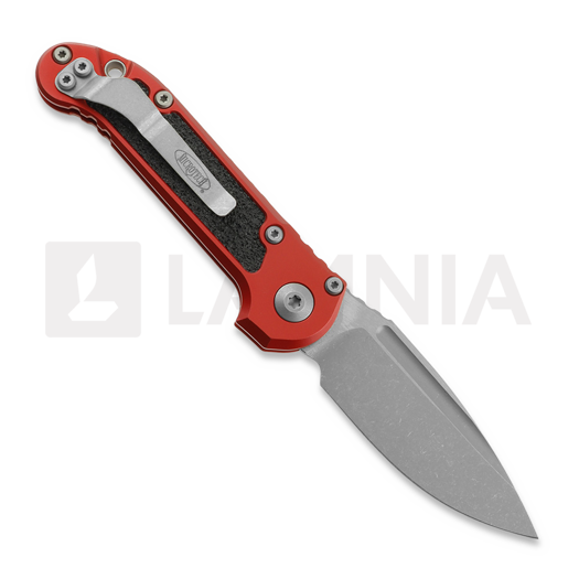 Microtech Auto LUDT Gen III Clip Point Red Apocalyptic folding knife 1135-10APRD
