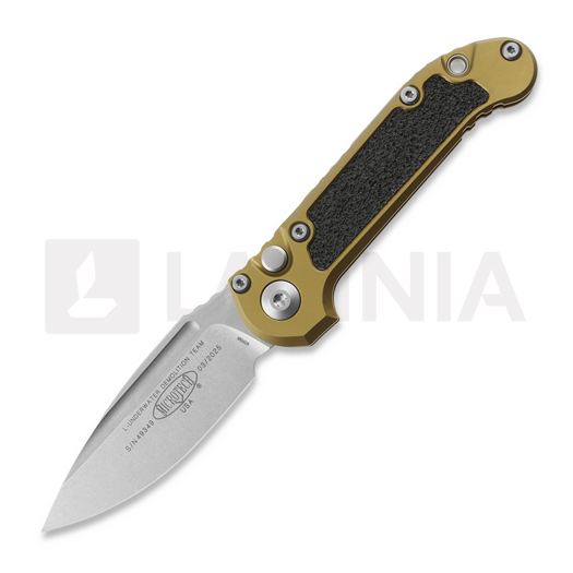 Microtech Auto LUDT Gen III Clip Point Stonewash Tan foldekniv 1135-10TA