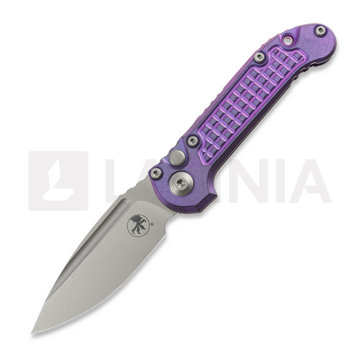 Briceag Microtech Auto LUDT Gen III Drop Point Purple Haze Frag Titanium 1135-10FRMS5