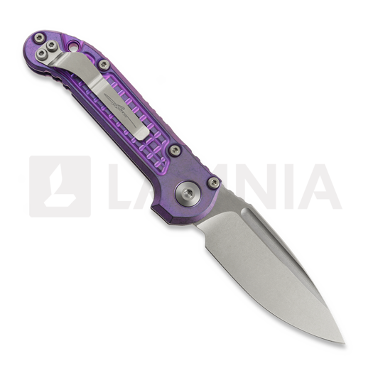 Liigendnuga Microtech Auto LUDT Gen III Drop Point Purple Haze Frag Titanium 1135-10FRMS5