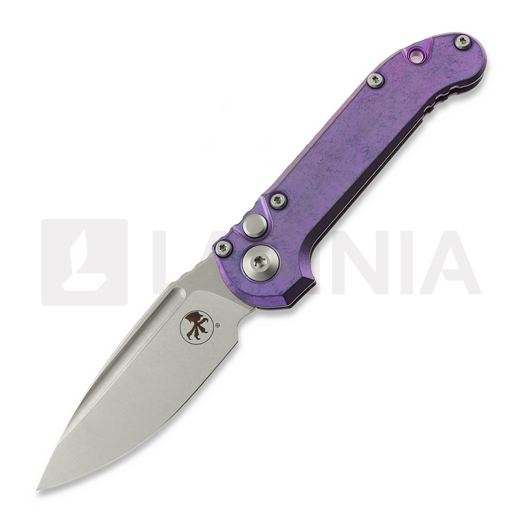 มีดพับ Microtech Auto LUDT Gen III Drop Point Purple Haze Slab Titanium 1135-10MS9