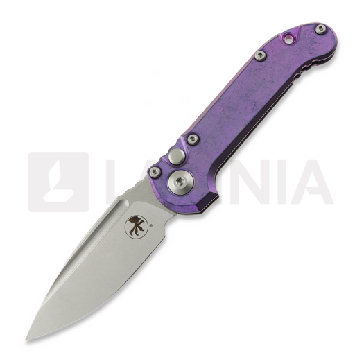 Saliekams nazis Microtech Auto LUDT Gen III Drop Point Purple Haze Slab Titanium 1135-10MS9