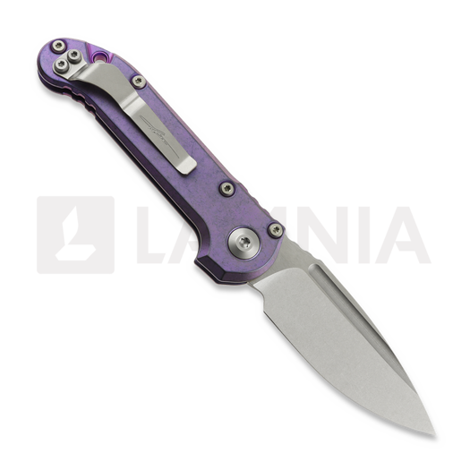 Nóż składany Microtech Auto LUDT Gen III Drop Point Purple Haze Slab Titanium 1135-10MS9