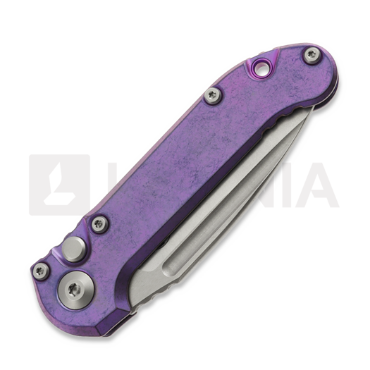 Nóż składany Microtech Auto LUDT Gen III Drop Point Purple Haze Slab Titanium 1135-10MS9