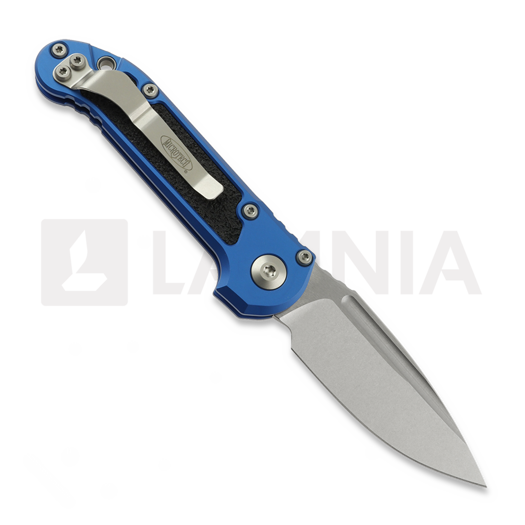 Microtech Auto LUDT Gen III S/E Blue Aluminum 折叠刀, Stonewash 1135-10BL