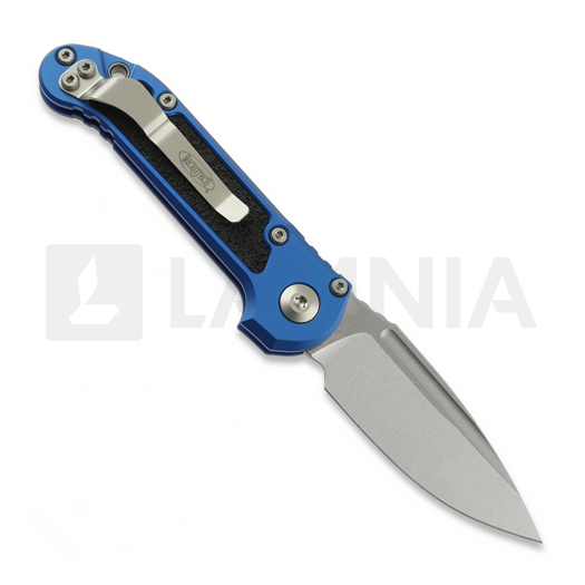 Microtech Auto LUDT Gen III S/E Blue Aluminum סכין מתקפלת, Stonewash 1135-10BL