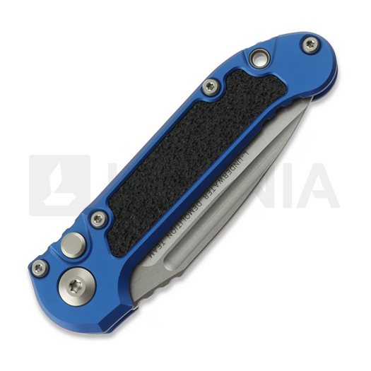Microtech Auto LUDT Gen III S/E Blue Aluminum 折り畳みナイフ, Stonewash 1135-10BL