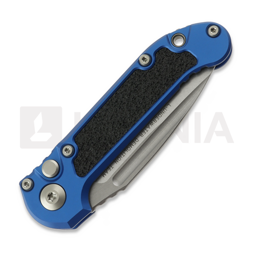 Microtech Auto LUDT Gen III S/E Blue Aluminum סכין מתקפלת, Stonewash 1135-10BL