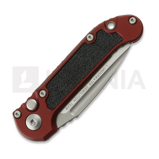 Microtech Auto LUDT Gen III S/E Merlot Aluminum 折り畳みナイフ, Stonewash 1135-10MR