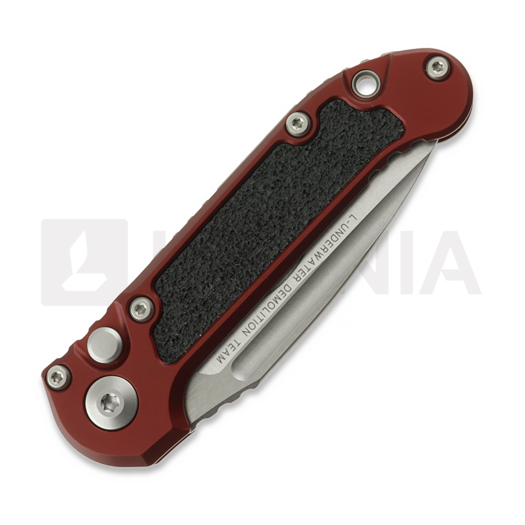 Microtech Auto LUDT Gen III S/E Merlot Aluminum 折り畳みナイフ, Stonewash 1135-10MR