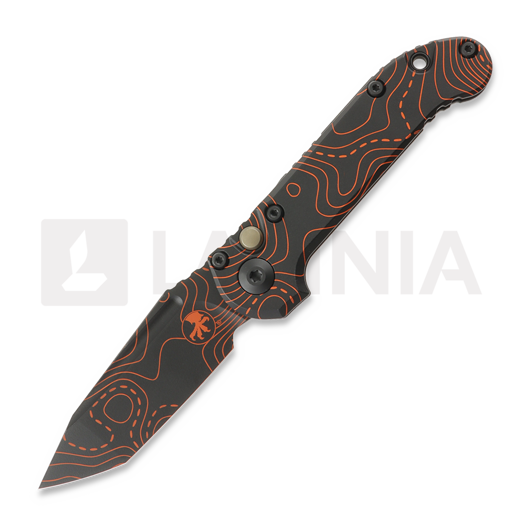 Nóż składany Microtech Auto LUDT Gen III Signature Series Topo Black Orange 1136S-1TPBKORCS