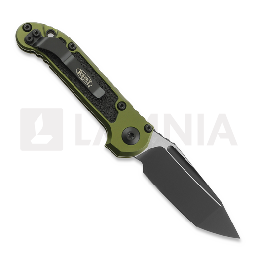 Microtech Auto LUDT Gen III Tanto Black OD Green folding knife 1136-1OD