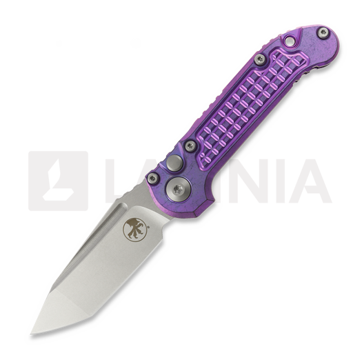 Navaja Microtech Auto LUDT Gen III Tanto Purple Haze Frag Titanium 1136-10FRMS5