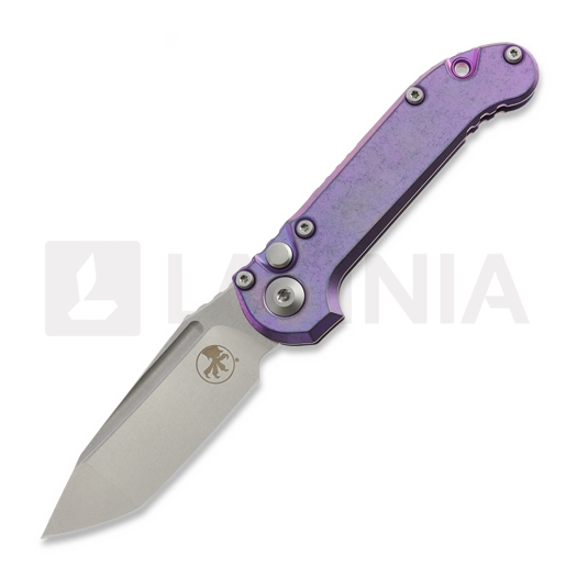 Microtech Auto LUDT Gen III Tanto Purple Haze Slab Titanium 접이식 나이프 1136-10MS9