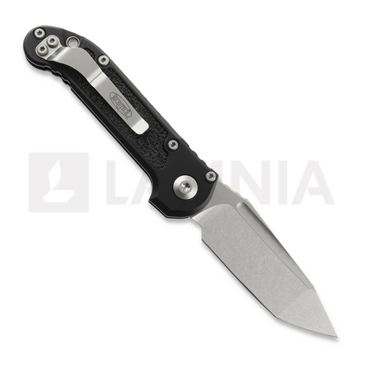 Microtech Auto LUDT Gen III Tanto Stonewash Black folding knife 1136-10