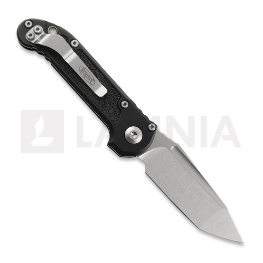 Microtech Auto LUDT Gen III Tanto Stonewash Black folding knife 1136-10