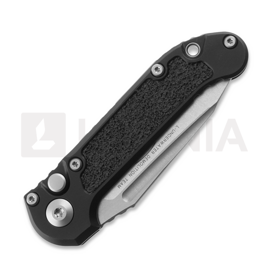 Microtech Auto LUDT Gen III Tanto Stonewash Black folding knife 1136-10