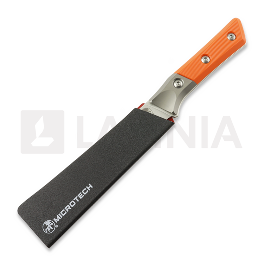 Kuchyňský nůž Microtech Boning Knife 6" Bolstered - Stonewash - Ember G10 3100B-10EM