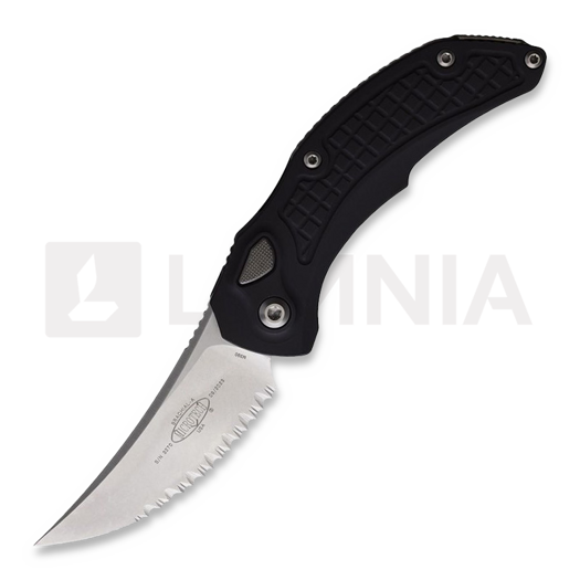 Microtech Brachial Auto S/E foldekniv, Stonewashed, taggete 268A-12