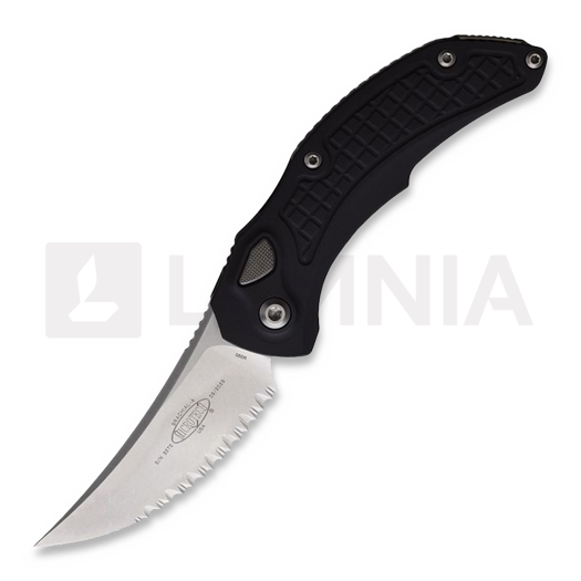 Skladací nôž Microtech Brachial Auto S/E, Stonewashed, zúbkovaný 268A-12