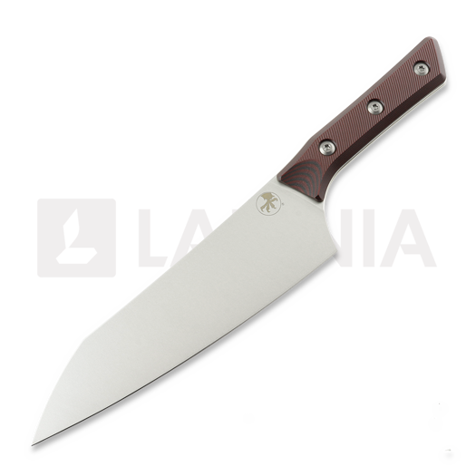 Kuchyňský nůž Microtech Chef Knife 8" - Stonewash - Black Cherry G10 3000-10BC