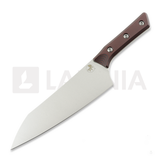 Kööginuga Microtech Chef Knife 8" - Stonewash - Black Cherry G10 3000-10BC